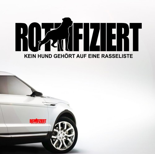 Auto aufkleber rottifiziert - auto,