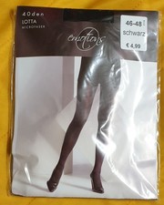 OVP schwarze blickdichte Strumpfhose von EMOTIONS - Lotta, Gr.46-48, 40den