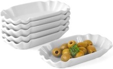 5 x Holst Porzellan SL 105 Porzellan Pommesschale 15cm Pappoptik Snack #Y68-637