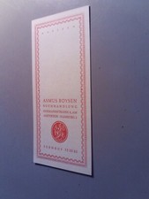 Altes Lesezeichen Buchhandlung Asmus Boysen Hamburg