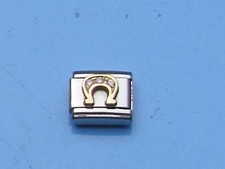 Original Nomination Gold Modul +++ HUFEISEN ZIRKONIA  ROSA +++  guter Zustand