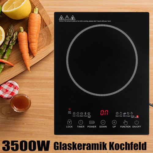 Glaskeramik einzelkochplatte - glaskeramik,