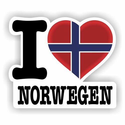 Aufkleber love norwegen - aufkleber,