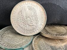 5 DM 1966 D - GOTTFRIED WILHELM LEIBNIZ - SILBER - J.# 394