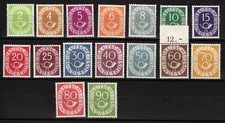 Bund Nr. 123 - 138, postfrisch **, Posthornsatz mit Attest Schlegel BPP