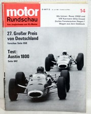 motor RUNDSCHAU Nr.14/1965 - 27. Großer Preis von Deutschland/Austin 1800