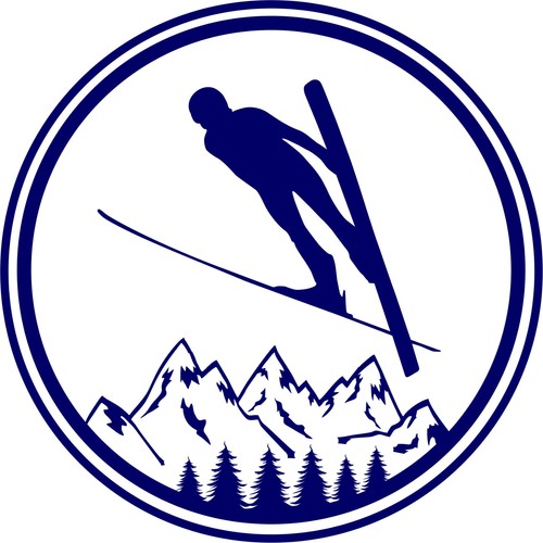 Autoaufkleber skispringen 041 - autoaufkleber,