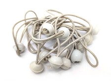 15x Gummispanner Spanngummis WEIß Expander Planenspanner für Festzelte Plane