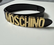 Moschino Redwall Gürtel Vintage 90er Jahre Schwarz S 75cm