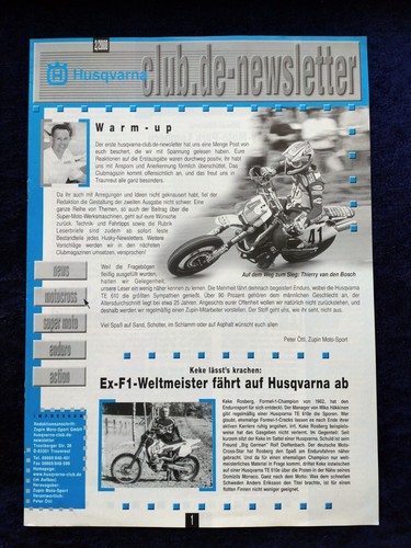 Husqvarna club newsletter - club,