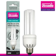 Arcadia Compact Bird Lamp 20 Watt E 27 Bird Lighting Puresun UVB UVA Vogel Lampe