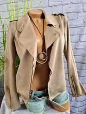 Zabaione Blazer Jacke Damen Gr. XL weich fallend (9 668) Velours Optik