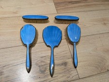 Vintage ART DECO Blau Emaille