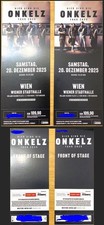 Böhse Onkelz Wien 2025 Front of Stage FOS Samstag 20.12.2025 2 Tickets