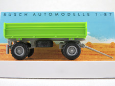 Busch 53010 Anhänger IFA HW 60 Conow m. Aufsatz (1987) in h´grün 1:87/H0 NEU/OVP