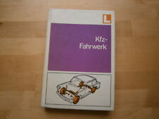 "KFZ Fahrwerk", DDR Fachbuch, Lehrbuch für die Berufsausbildung, Original 1980