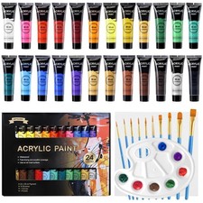 24 Farben Acrylfarben Set 36ml