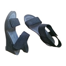 Ca'Shott Kopenhagen Sandalen Damen Nubukleder schwarz Gr. 39 Neupreis 119€ NEU