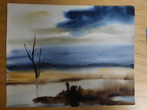 Aquarell malerei marlies - malerei, v.