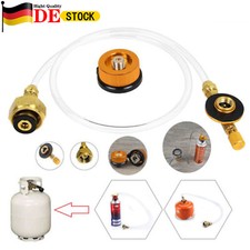 Gastank Adapter Schlauch Set Anschluss Gaskartusche für Campingkocher Adapter DE