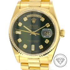 Rolex Day-Date 36mm 750er Gold President Ref 18038 Diamant Automatik Uhr xxyy