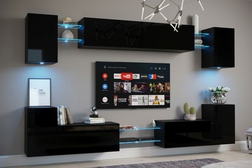 Moderne wohnwand schrankwand - moderne,