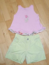 Toff Togs Designer Set Shorts kurze Hose + T-Shirt Gr. 104 Frühlingserwachen
