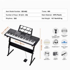 Digitales E-Piano Klavier 61