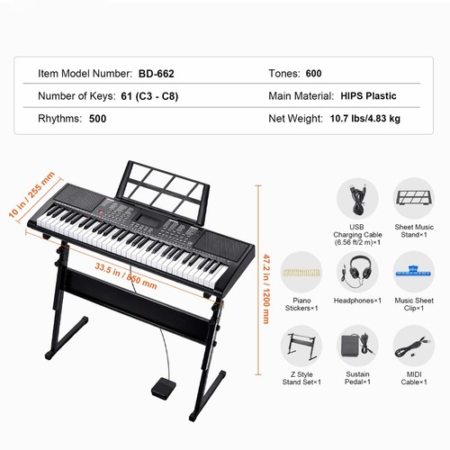 Digitales piano klavier - e-piano,