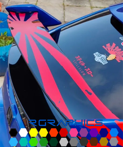 Spoiler vinyl aufkleber - vinyl,