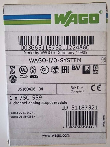 Wago system 4 channel - wago-i/o-system, 4-channel