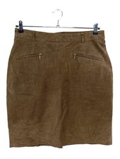 COLLECTION CHALICE Lederrock Damen Rock Gr. DE 42 braun Casual-Look