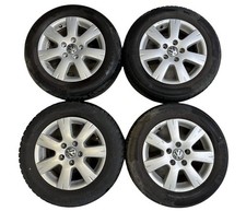 2K1071495666 VW Golf 5/Vitus/Caddy Alufelgen Satz Silber 6,5x15 Zoll ET50