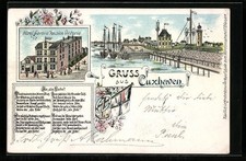 Lithographie cuxhaven hotel - lithographie, cuxhaven,