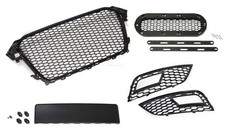 Kühlergrill Emblem Halter Gitter Stoßstange GLANZ für Audi A4 B8 2011- Facelift