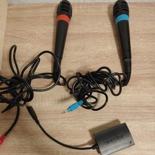 Original Sony PlayStation 2 Singstar Mikrofone inkl. USB-Converter PS2