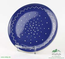 Bürgeler Keramik Wandteller 20,4 cm Deko Punkte Dekor Landhausstil Bauernhaus