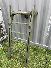 Plattformleiter, breit, aus Aluminium Aufstiegsleiter LKW Shelter Ex. Bundeswehr