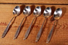 LAUFFER 5 Dessertlöffel 15,5cm Design 2 Norway / 18/8 Edelstahl / Besteck #Z3