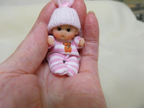 Ooak puppenhaus miniatur baby - miniatur,