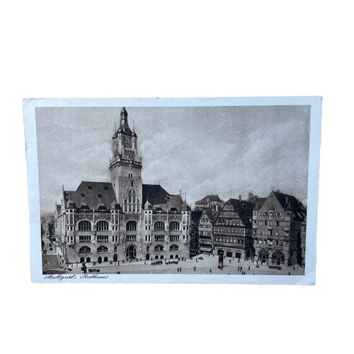 Postkarte stuttgart rathaus - ak,