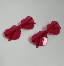 Party Brillen Set Herz Rosenrot Brille 2 Brillen NEU