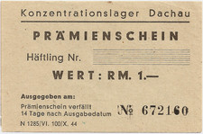 Echt+RAR KL Dachau Prämienschein 1 RM -Spink Auktion vom 15.01.2021