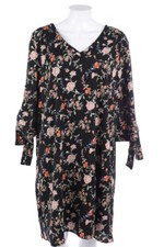 EMOI EN PLUS BY EMONITE Kleid Shiftkleid Blumen Print D 50 schwarz