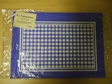 2 x 8 Platzdeckchen DDR blau