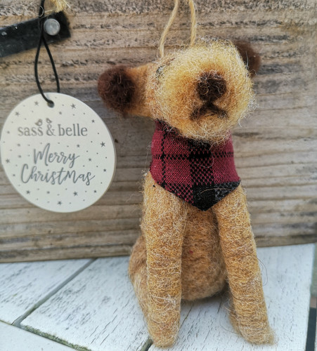 Irish terrier hund filz - irish,