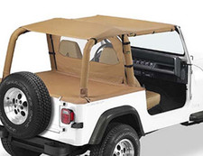 Safari Bikinitop braun Verdeck Softtop Jeep Wrangler YJ Bj. 92-95