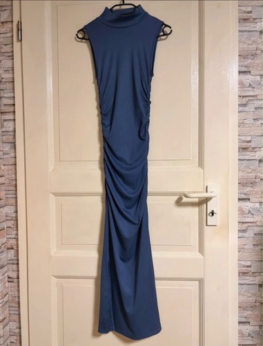 High neck long - neck, dress