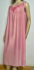 VINTAGE NYLON NACHTHEMD NEGLIGEE L 44 46 seidenglatt bodenlang NYLON (?)