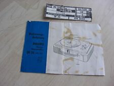 Philips Stereo Phonokoffer - SK 20 NG 1341 - Bedienungsanleitung
